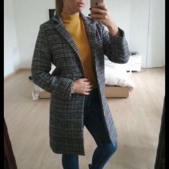 Single button plaid coat - Picture 7 of 8